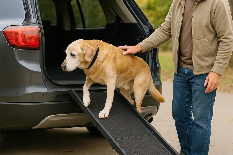 A senior dog enjoys a restful nap on an orthopedic memory foam bed.